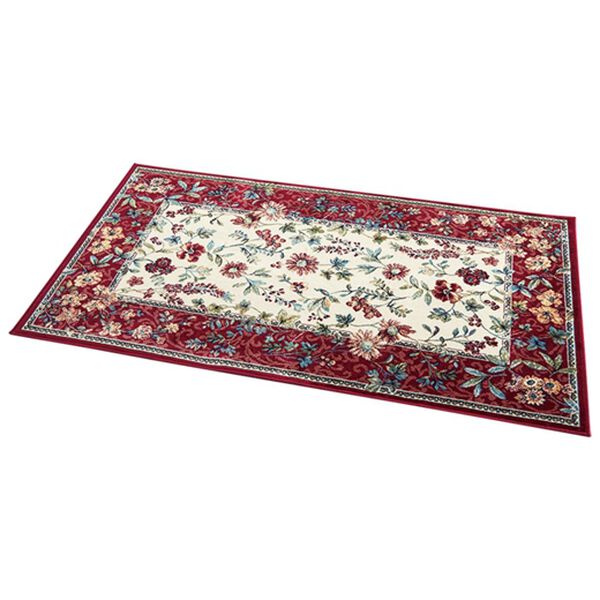 「ベルギー製綿混モケット織玄関マット「ブーケ」（玄関マット）」｜詳細画像