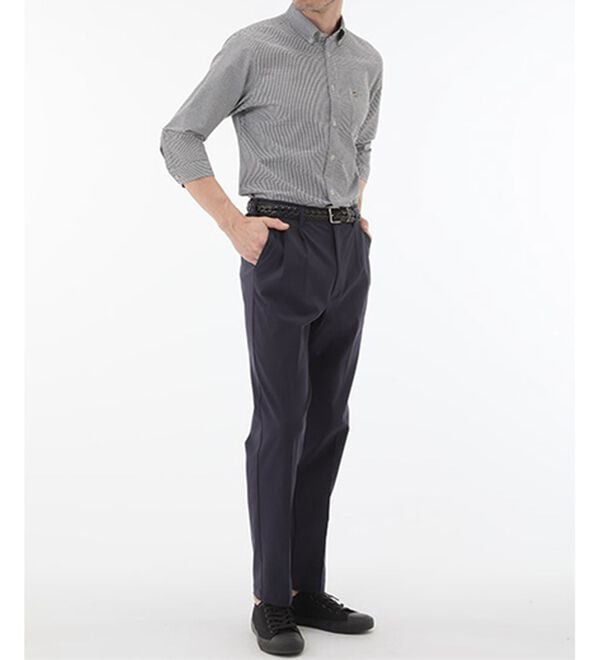 「＜アーノルド　パーマー＞シアサッカーデザインシャツ（長袖・７分袖）（メンズシャツ）」｜詳細画像