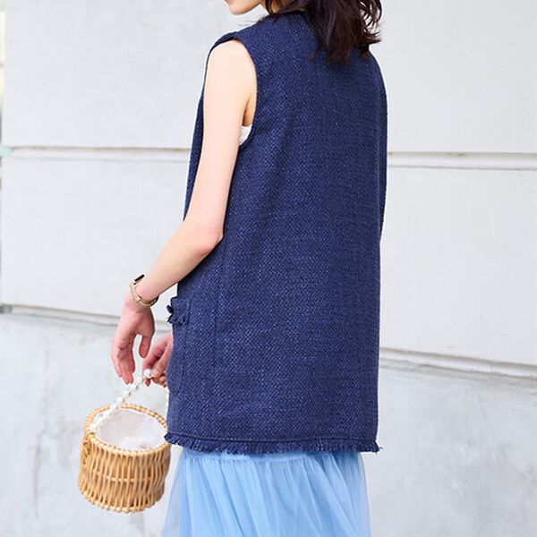 RANAN（ラナン）の「サマーツイードロングベスト（ベスト）」｜詳細画像