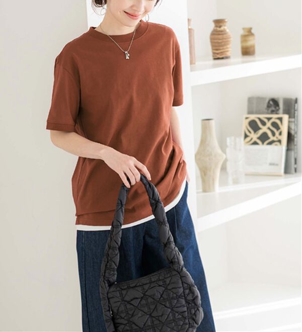 BELLUNA（ベルーナ）の「ヒンヤリ！綿１００％大人顔サマ見えＴシャツ（Tシャツ）」｜詳細画像