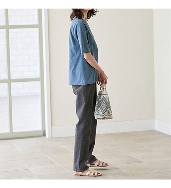 BELLUNA（ベルーナ）の「綿１００％抗菌防臭汗ジミ対策プルオーバー（カットソー）」｜詳細画像