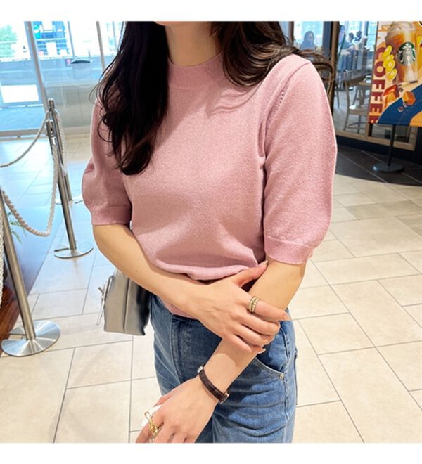 GeeRA（ジーラ）の「ラメパフスリーブニット（ニット・セーター）」｜詳細画像