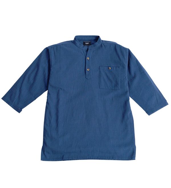 「ざっくり木綿のゆったりリラックスシャツ（メンズシャツ）」｜詳細画像