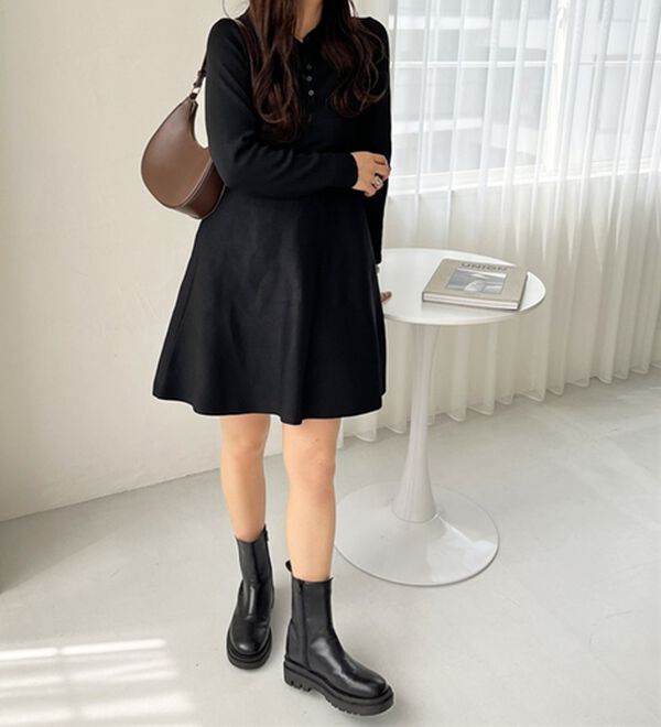 GeeRA（ジーラ）の「ペプラムニットミニワンピース（その他ワンピース）」｜詳細画像