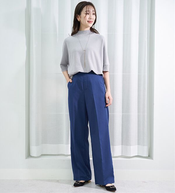 BELLUNA（ベルーナ）の「＜ＳＯＬＯＴＥＸ（Ｒ）＞ワイドパンツ（フルレングスパンツ）」｜詳細画像