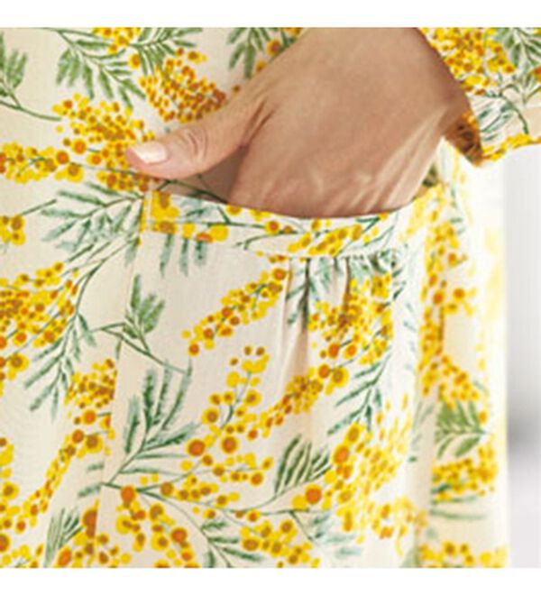 BELLUNA（ベルーナ）の「綿１００％素材おしゃれなかっぽうチュニック（パジャマ・ルームウェア）」｜詳細画像