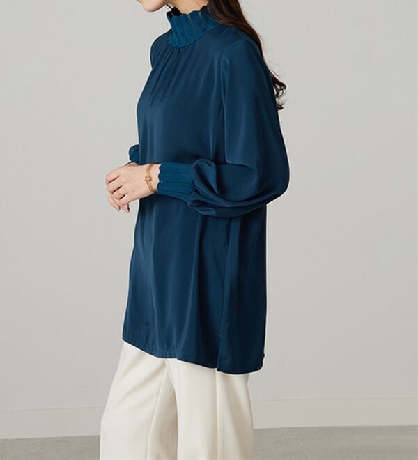 BELLUNA（ベルーナ）の「リブニット使いチュニック（チュニック）」｜詳細画像