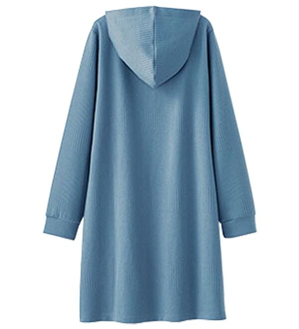 BELLUNA（ベルーナ）の「ボーダージャカード素材フードカーディガン（その他ジャケット）」｜詳細画像