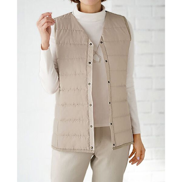 美品 アギュー　3way ロングマウンテンパーカー　キルティングベスト付 白 美品 アギュー 3way ロングマウンテンパーカー キルティング