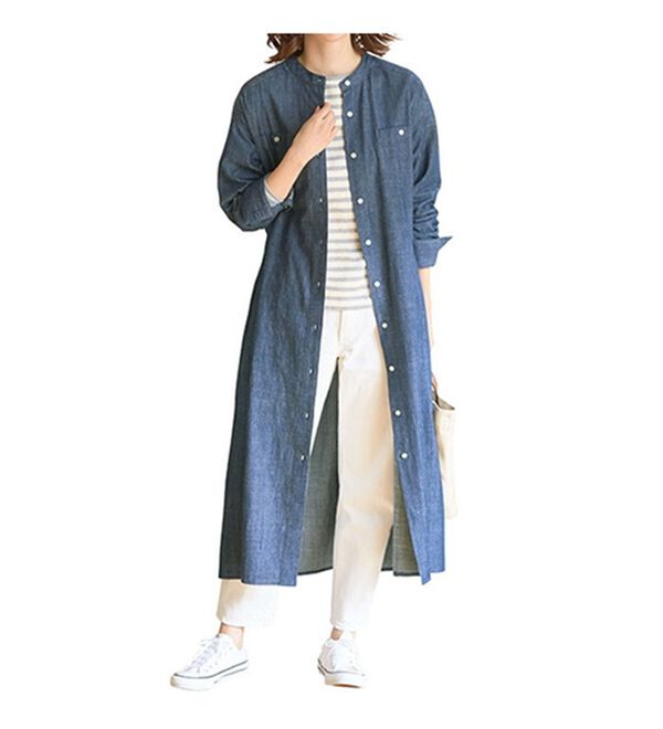 LAVIENNE（ラヴィエンヌ）の「デニムシャツワンピース（シャツワンピース）」｜詳細画像
