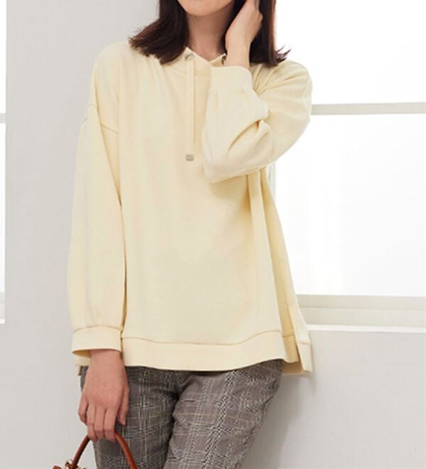 BELLUNA（ベルーナ）の「上品見えとろみワイドネックプルオーバー（カットソー）」｜詳細画像