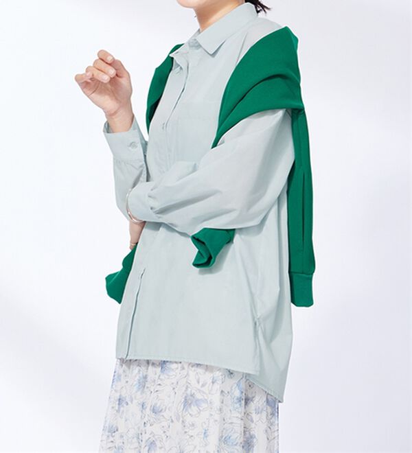 BELLUNA（ベルーナ）の「ベーシックデザインオーバーサイズシャツ（シャツ）」｜詳細画像