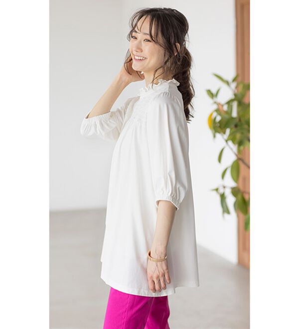 シャーリングパフスリーブチュニック - ベルーナ【公式】 