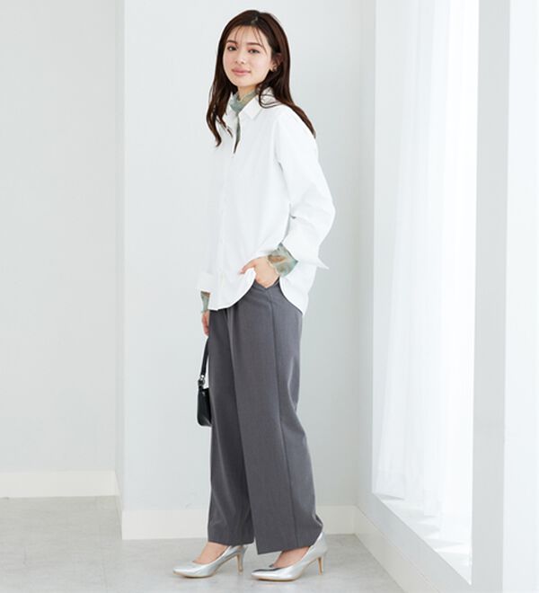 BELLUNA（ベルーナ）の「シアー素材ハイネックインナープルオーバー（カットソー）」｜詳細画像