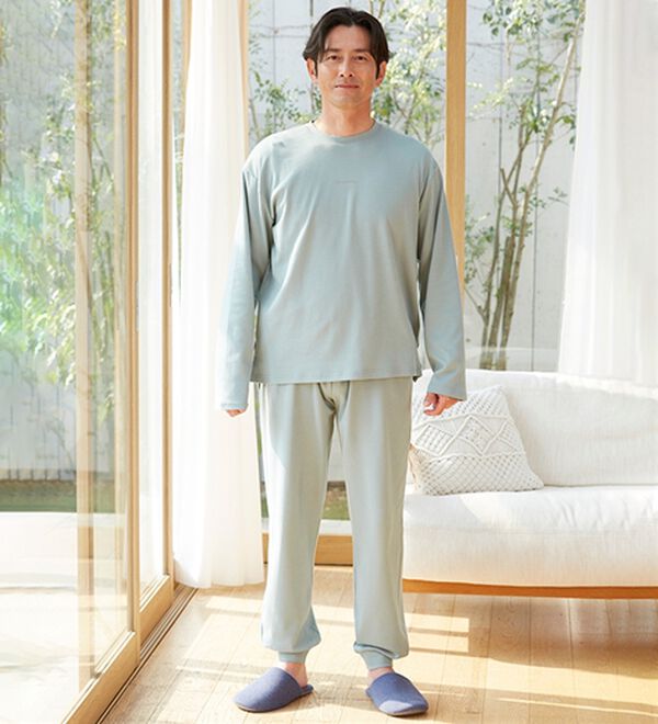 「肌に優しい綿１００％なめらかスムースパジャマ（メンズルームウェア）」｜詳細画像