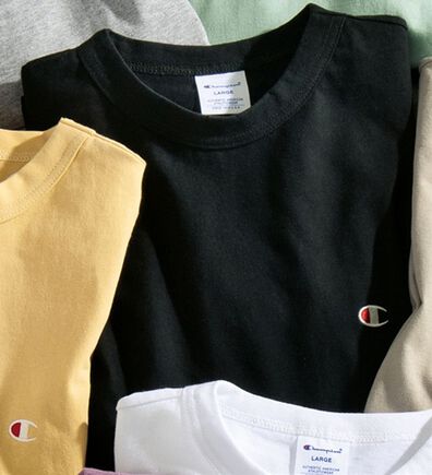 「＜チャンピオン＞綿１００％リラックスフィット５分袖Ｔシャツ（メンズＴシャツ）」