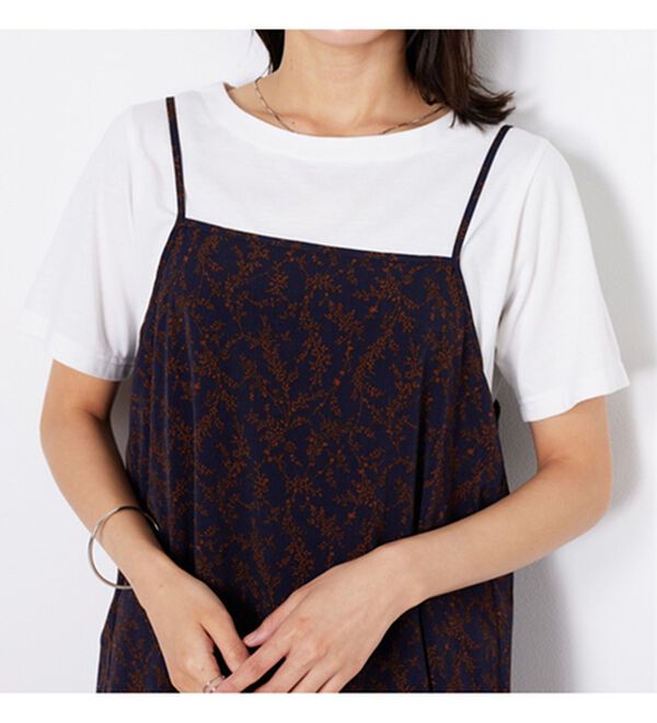 BELLUNA（ベルーナ）の「【2点セット】花柄プリントキャミワンピースアンサンブル（プリントワンピース）」｜詳細画像