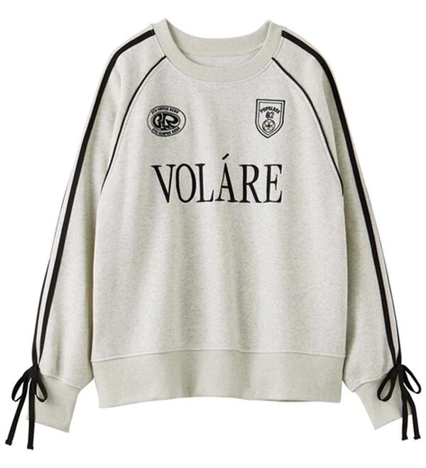 GeeRA（ジーラ）の「サイドラインリボンゲーム裏起毛スウェット（トレーナー・スウェット）」｜詳細画像