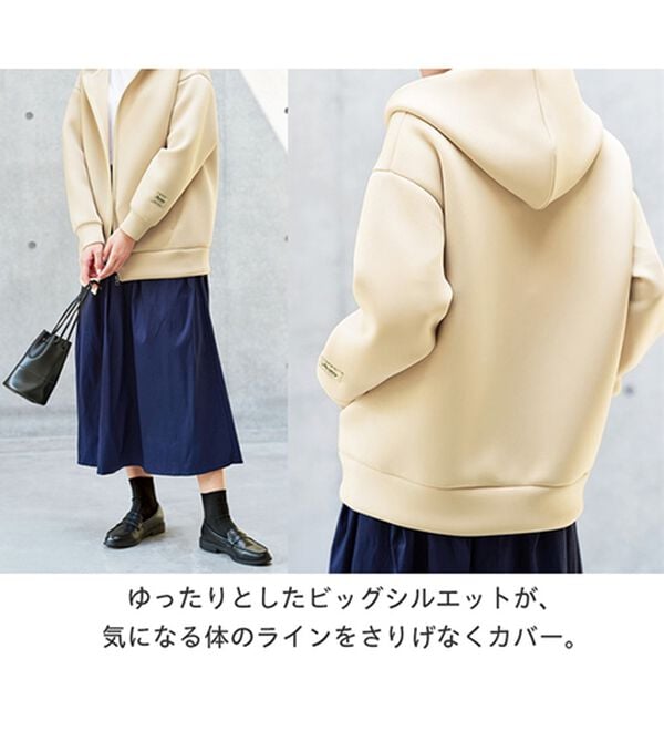 BELLUNA（ベルーナ）の「肩が疲れにくい！マシュマロ感覚ジップフーディー（パーカー）」｜詳細画像