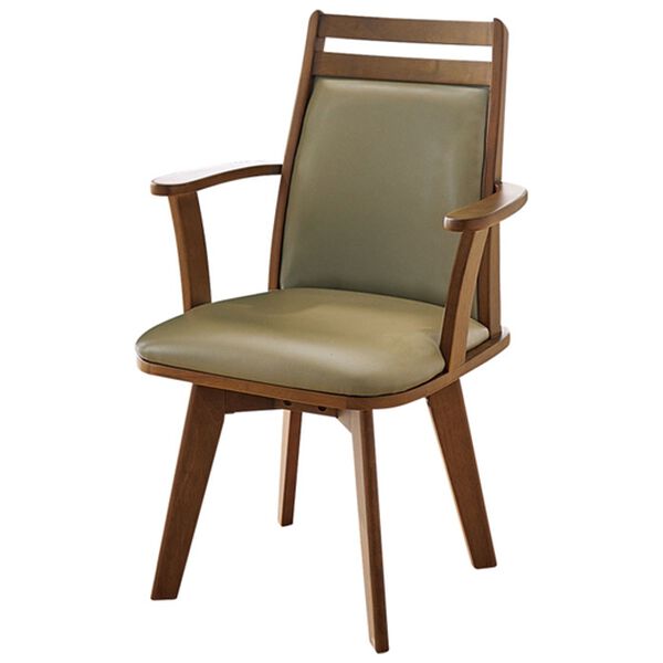 「お買得天然木回転チェア２脚組（椅子・チェア・スツール）」｜詳細画像