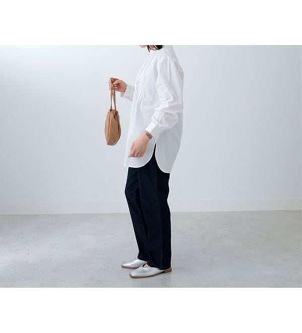 BELLUNA（ベルーナ）の「ウエストリブ使いスリムパンツ（フルレングスパンツ）」｜詳細画像