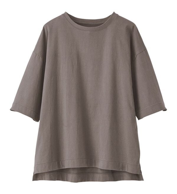 BELLUNA（ベルーナ）の「ひんやリッチコットン大人のゆったりプルオーバー（カットソー）」｜詳細画像