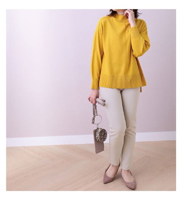 BELLUNA（ベルーナ）の「なめらかボンディングレギンスパンツ（フルレングスパンツ）」｜詳細画像