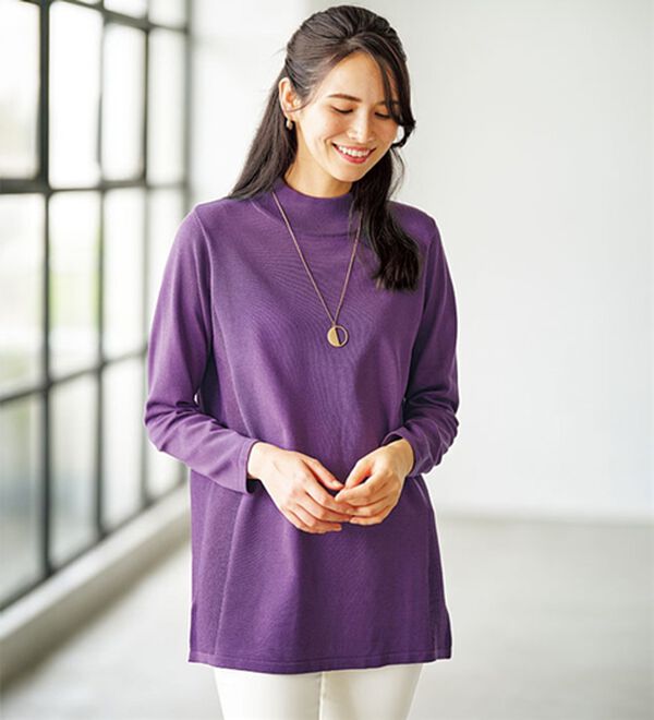 BELLUNA（ベルーナ）の「前後２ｗａｙベスト付ニットアンサンブル（アンサンブル）」｜詳細画像