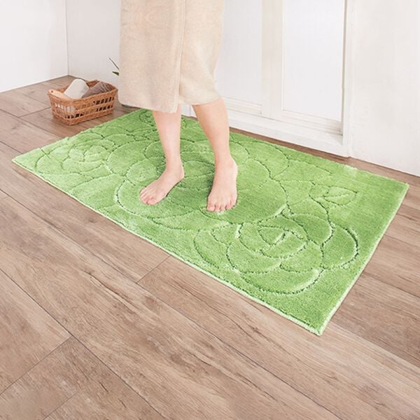 「ローズ柄大判バスマット（バスマット）」｜詳細画像