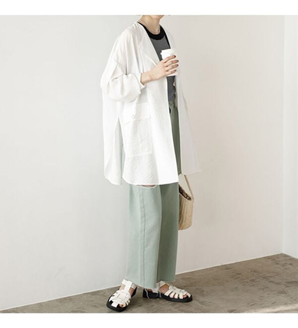 GeeRA（ジーラ）の「ビッグシルエットシャツジャケット（シャツ）」｜詳細画像