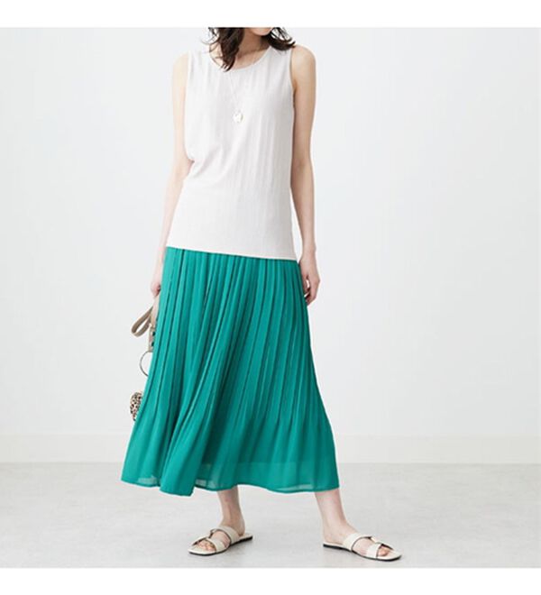 BELLUNA（ベルーナ）の「テレコ素材タンクトップ（タンクトップ・キャミソール）」｜詳細画像