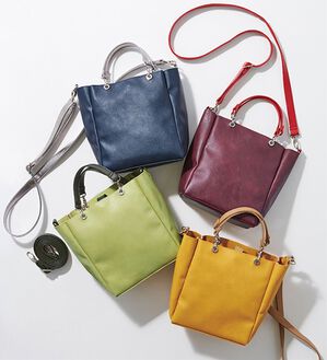 BELLUNA（ベルーナ）の「軽量配色２ＷＡＹミニショルダー（ハンドバッグ）」｜詳細画像