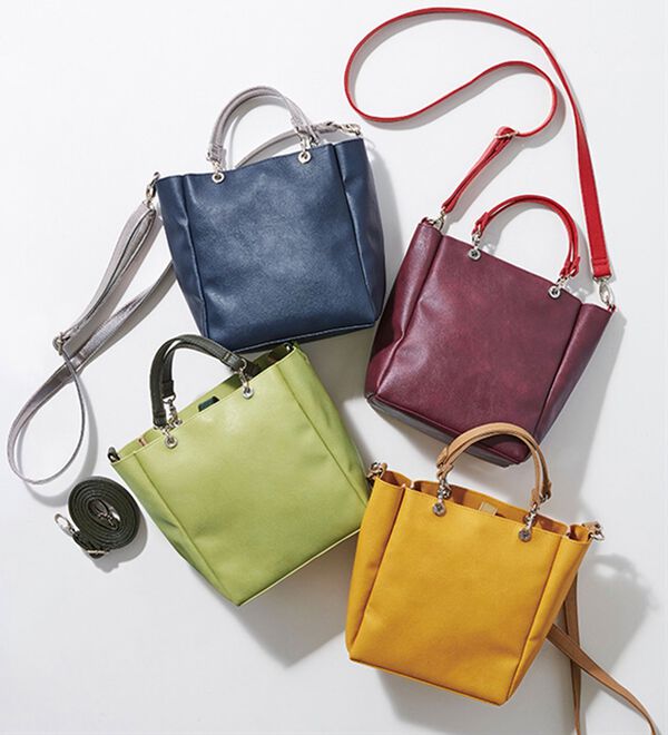 BELLUNA（ベルーナ）の「軽量配色２ＷＡＹミニショルダー（ハンドバッグ）」｜詳細画像