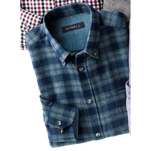 「＜マクベル＞新感覚大人の暖か起毛シャツ（メンズシャツ）」｜グレー