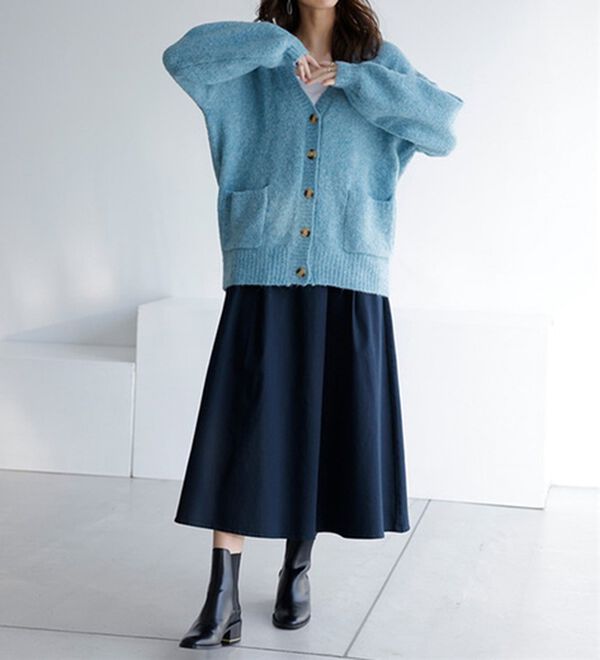 RANAN（ラナン）の「はっ水！タックスカート（ロングスカート）」｜詳細画像