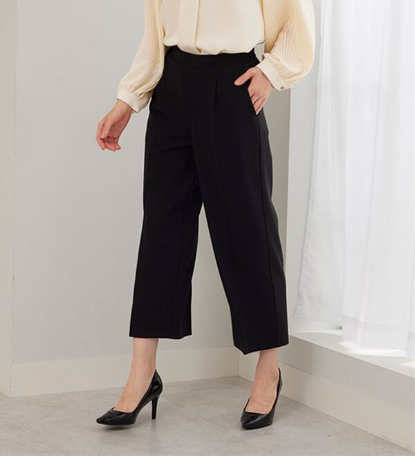 BELLUNA（ベルーナ）の「＜セレモニースタイル＞ジョーゼット素材ワイドパンツ（ワイドパンツ・ガウチョ）」｜詳細画像