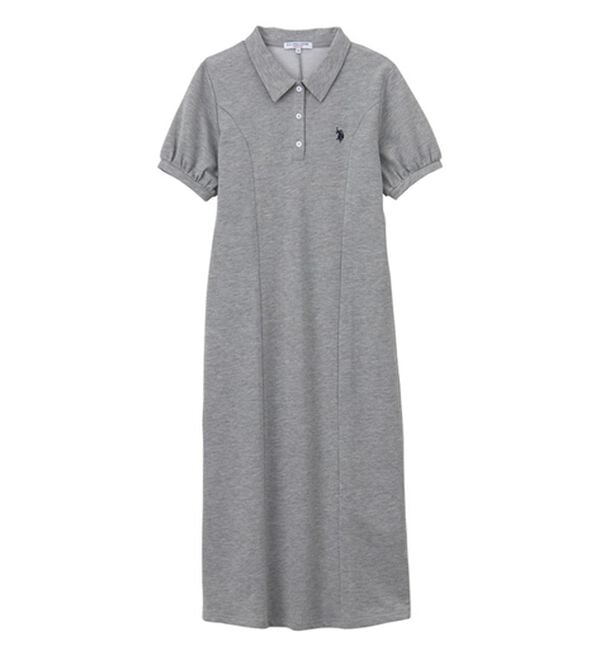 GeeRA（ジーラ）の「【Ｕ．Ｓ．ＰＯＬＯＡＳＳＮ】ポロ衿ワンピ―ス（その他ワンピース）」｜詳細画像