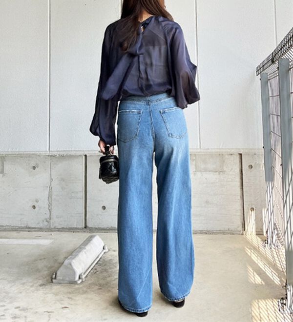 GeeRA（ジーラ）の「バックリボンシアーブラウス（ブラウス）」｜詳細画像