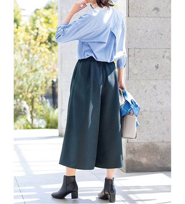 ルフラン（ルフラン）の「【３本組】お洒落でラクちんスカンツ（ワイドパンツ・ガウチョ）」｜詳細画像