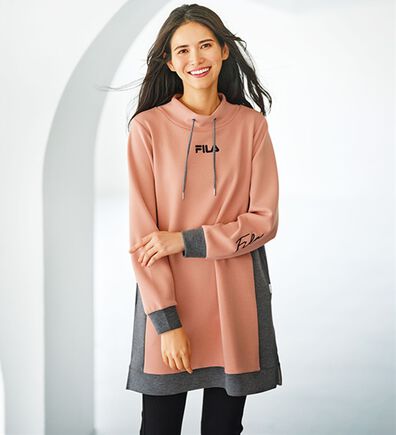 BELLUNA（ベルーナ）の「＜ＦＩＬＡ＞配色切替チュニックワンピース（チュニックワンピース）」