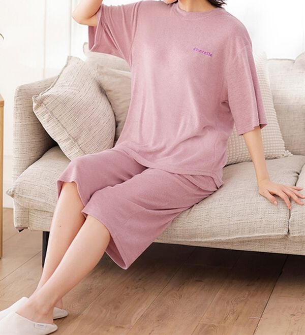 LAVIENNE（ラヴィエンヌ）の「ひんやり綿混クールパイル素材パジャマ（パジャマ・ルームウェア）」｜詳細画像