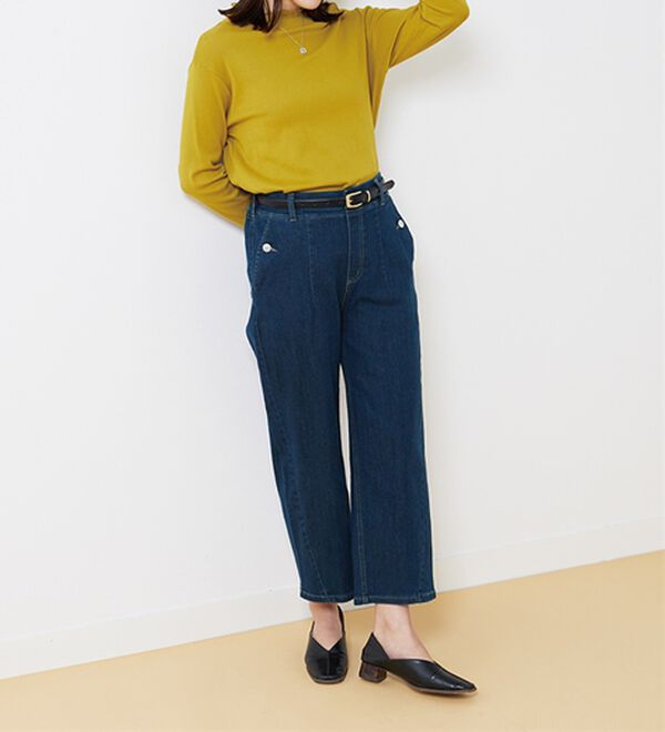 BELLUNA（ベルーナ）の「バルーンシルエットデニムパンツ（ワイドパンツ・ガウチョ）」｜詳細画像