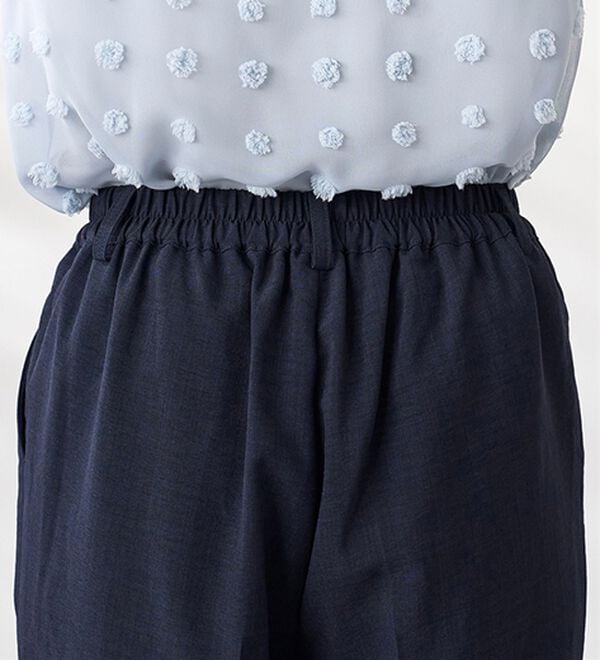 BELLUNA（ベルーナ）の「ヒンヤリ爽快！麻調ビンテージテーパードパンツ（テーパードパンツ）」｜詳細画像