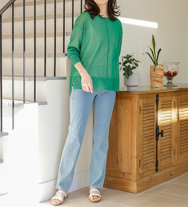 BELLUNA（ベルーナ）の「サラッと爽快！シアー素材ゆったりアンサンブル（アンサンブル）」｜詳細画像