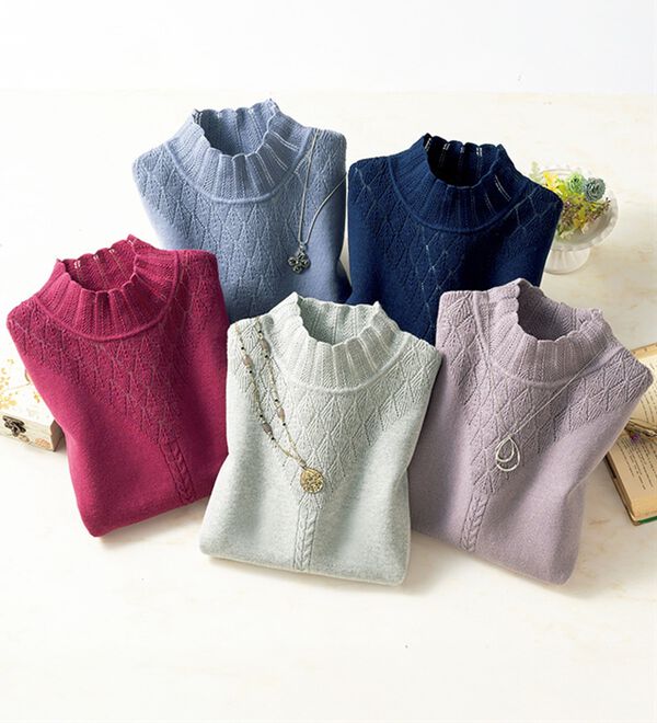 ルフラン（ルフラン）の「コットンシルクやわらかニット（ニット・セーター）」｜詳細画像