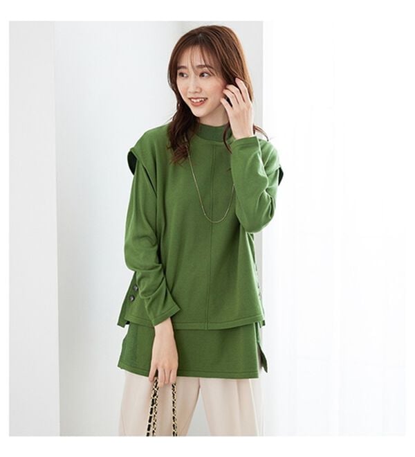 あきな　アルベロベロ　サマーニット ベスト付チュニック あきな アルベロベロ サマーニット ベスト付チュニック 楽天市場