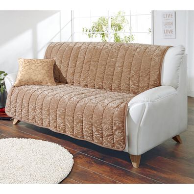 「あったか吸湿発熱・消臭オーナメント柄ソファカバー（ソファーカバー）」