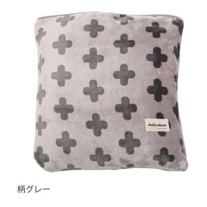 「クッションになる吸湿発熱フランネル毛布＜Ｊｕｌｌｙａｄａｍｓ・静電気抑制＞（毛布・ブランケット）」｜柄グレー