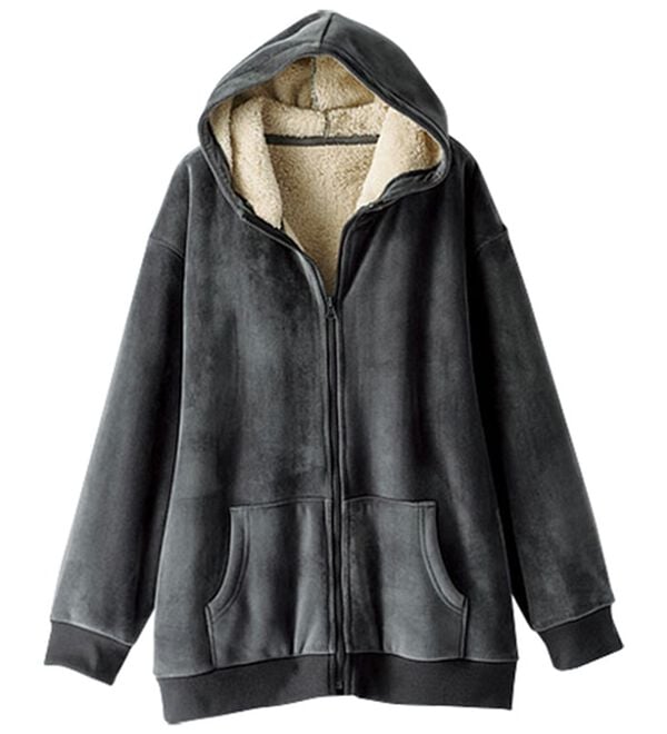 BELLUNA（ベルーナ）の「【快適Ｌａｂ．】リッチベロア素材裏ボアパーカー（パーカー）」｜詳細画像