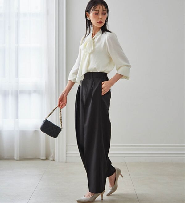 RANAN（ラナン）の「ボウタイリボンブラウス（ブラウス）」｜詳細画像